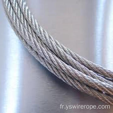 Corde métallique en acier inoxydable pour machine / marine / pêche